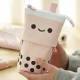 thumbnail image 4 of Convenient Pen Case Decorative Canvas Cartoon Shape Folding Stationery Organizer Box for Home, 4 of 8