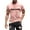 Pink, variant on Xdzjlr Men's Shirt City Theme Printed Top Breathable Mens Shirts Casual,S