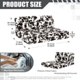 thumbnail image 7 of XYZCANDO Cow Print RV Dinette Cushions Comfortable RV Decor Washable Sofa Covers for 2 Cushion Couch Stretchable 2 Seat Sofa Cover Universal Loveseat Sofa Chair Cover Black, 7 of 7