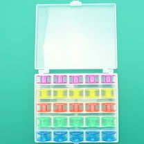 WHAMVOX 25 Pcs Embroidery Sewing Machine Bobbin Box Bobbins for Sewing 11.50X9.50X2.00CM