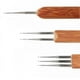 thumbnail image 3 of 3pcs Bamboo Knitting Needles Set Round Carbonized Single-ended Crochet Needles Crochet Knitting Tools 0.75mm One End 0.75mm Double End and 0.75mm Thre, 3 of 4