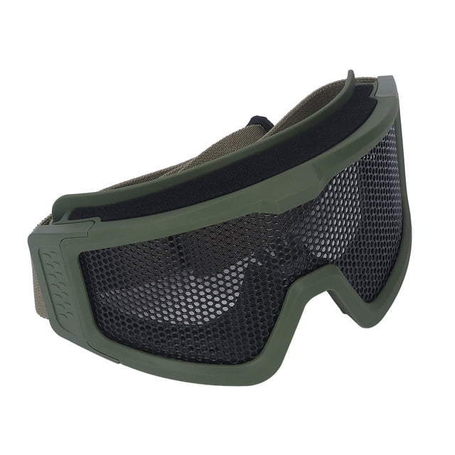 Lunettes, Protection Efficace Vent Sable Preuve Choc Lunettes PC Doux Portable Fit Visage pour Extérieur Kaki, Vert, Noir