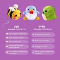 thumbnail image 3 of 3Pcs Crochet Kit for Beginners, 2024 DIY Craft for Adults and Kids, Great Gift for Crochet Lovers, Crochet Animal Kits with Step by Step Videos,Yarn,Crochet Hook,Birthday Gift, Holiday Gift, 3 of 6