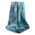 thumbnail image 6 of Wancir 35” Large Square Satin Head Scarf -Silk Accessories Classic Patterned Squares Beach Bandanas for Women, 6 of 6