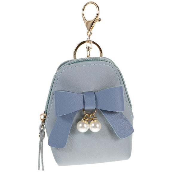 Raindrops Women Backpack Purse Coin Purse Sky Blue 1Pcs Holding Keys Daily Use