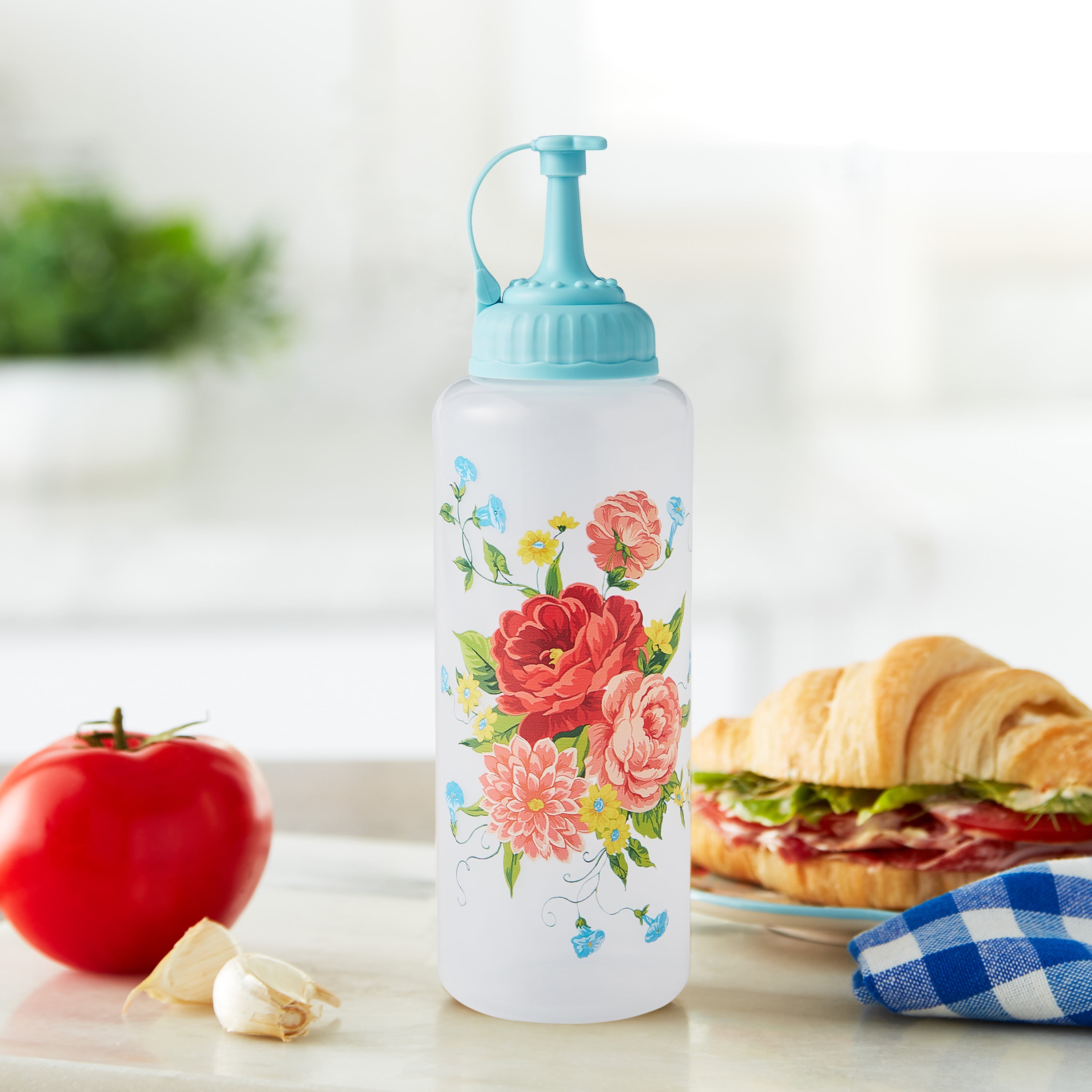 The Pioneer Woman Sweet Rose Plastic Dispenser Bottle