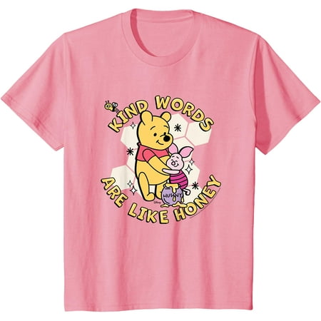 

Winnie The Pooh - Kind Words Are Like Honey Youth T-Shirt for Boy Girl Kids Toddler Light Pink Color Size 3T