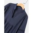thumbnail image 4 of ZANZEA Women Flare Sleeve Mini Dresses Club Party Dress, 4 of 5