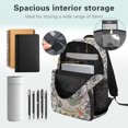 thumbnail image 5 of HUIACONG Cute Duck Print School Backpack for Age 6-18 Large Capacity Water Resistant Bookbag for Unisex Elementary Middle High School Students Daily Back to School Use, 5 of 7