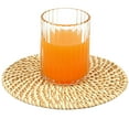 thumbnail image 2 of Set of 4 Decorative Round Natural Woven Handmade Rattan Placemats, 2 of 8