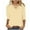 Beige, variant on Aboser Women's Crossover V Neck T-Shirts Plus Size 3/4 Sleeve Tunic Tops Comfy Solid Color Tshirts Loose Fit Casual Blouses Dressy Three Quarter Length Sleeves Pullover