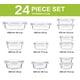 thumbnail image 2 of Contenedores de almacenamiento de alimentos M MCIRCO Glass, juego de 24 piezas, 2 of 8