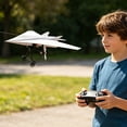 thumbnail image 7 of Power-Up RC Paper Airplane Kit with Gyro Stabilizer–DIY Electric Remote Control Plane,Dual Propellers,Foldable Flying Stem Toy,Micro Fixed Wing Drone (Paper Not Included)B, 7 of 7