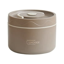 TACILIP Kitchen Gadgets, Stainless Steel Insulated Lunch Box Insulated Bucket Household Double Cover Soup Bowl Bento Box Lunch Box, Birthday Gifts