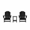 thumbnail image 2 of WestinTrends Malibu 3 Piece Outdoor Rocking Chair Set, All Weather Poly Lumber Porch Patio Adirondack Rocking Chair Set of 2 with Side Table, Black, 2 of 13