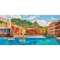 thumbnail image 3 of Galasso, Adriano 14x9 Black Modern Framed Museum Art Print Titled - Vernazza nel sole, 3 of 5