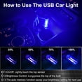 thumbnail image 4 of Luz nocturna USB para auto LYCARESUN táctil regulable azul, 4 of 7