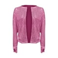 thumbnail image 3 of Women's Fashion Sequin Short Casual Jacket Jackets for Older Women Casual Women Dress Jacket plus Size Womens Casual Jacket Nylon Jackets for Women Lightweight Light Casual Jackets for Women Womens, 3 of 3
