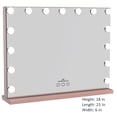 thumbnail image 3 of Impressions Vanity Aurora Hollywood LED Makeup Mirror with 15 Frosted Lights (Rose Gold), 3 of 6