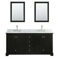 thumbnail image 2 of Wyndham Collection Deborah 72" Cabinets Wood Double Bathroom Vanity in Espresso, 2 of 3