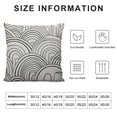 thumbnail image 5 of Shangniulu Throw Pillow Cover Rainbow Black White Decorative Pillow Case Funny Home Decor Square Cushion Pillowcase, 5 of 5