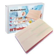 Venipuncture IV Injection Training Pad Model with 4 Veins Imbedded and 3 Skin Layers