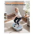 thumbnail image 6 of Vibration Plate Exercise Machine, 400 LBS Capacity Vibration Plate for Lymphatic Drainage, Max Space for Whole-Body Workout & Relaxation at Home, 6 of 8