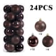 thumbnail image 3 of Juego de 24 adornos navideños de bolas de 8 cm, de plástico pintado, para colgar en el árbol de Navidad, accesorios de decoración navideña, 3 of 5
