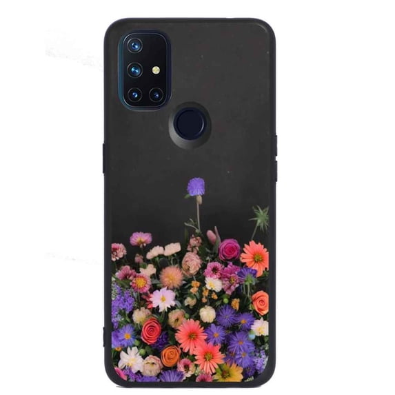 Flowers-11-144 Phone Case, Degined for OnePlus Nord N10 Case Men Women, Flexible Silicone Shockproof Case for OnePlus Nord N10