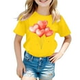 thumbnail image 4 of SNKSDGM Girls Girls Short Sleeve Tops Size 4T Clothes for Girls 10-12 Trendy Kids Erfly Print Short Sleeve T Shirt Tops Casual 3-4 Years, 4 of 4