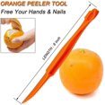 thumbnail image 2 of LAICAIW Orange Peeler tools Plastic Orange Peeler Citrus Remover Easy Open Citrus Lemon Citrus Peel Cutter Vegetable Slicer Fruit Tools Kitchen Gadgets (Orange 2 Pack), 2 of 7