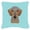 Blue, variant on Caroline's Treasures BB1171PW1414 Checkerboard Blue Wirehaired Dachshund Canvas Fabric Decorative Pillow , 14Hx14W,
