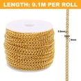 thumbnail image 2 of Cable trenzado colorido de 20 yardas, cadenas de joyería para hacer joyas DIY, eslabón de cadena de collar con carrete de 3x4mm, 2 of 6