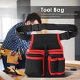 thumbnail image 2 of Bolsa de herramientas multiusos para electricista bolsa de transporte organizadora de Ehuebsd poliester de alta calidad con bolsillos en la cintura, 2 of 7