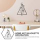 thumbnail image 4 of Metal Flower Wall Decor Wall Hanging Flower Decoration for Home Use, 4 of 4