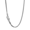 thumbnail image 2 of JewelStop 925 Sterling Silver Rhodium Plated 1.8 mm Box Chain Necklace, Lobster Claw - 18 Inches, 8.3gr., 2 of 6