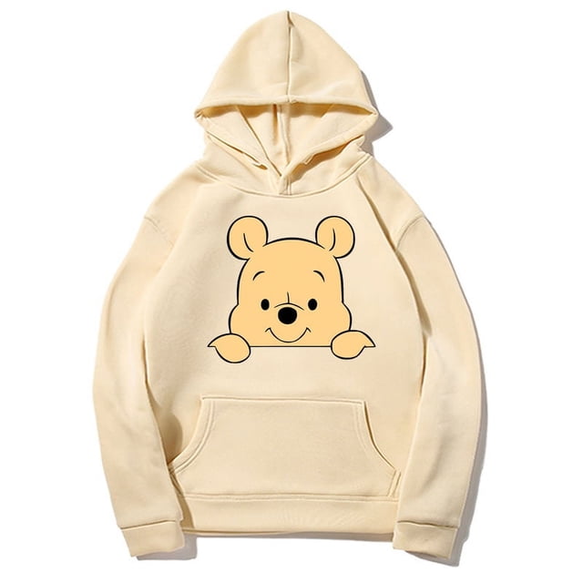 Sudadera con capucha de Disney Winnie The Pooh para primavera y otoño, chaqueta de moda, jersey de manga larga, ropa de calle suelta con capucha