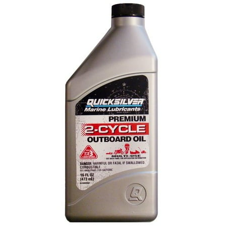 Quicksilver Premium Plus 2-Cycle Outboard Oil, 1pt