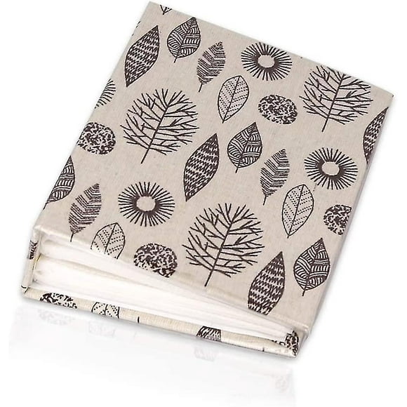 Fabric 100 Pockets Photo Album Photo Storage Case 4x6 Photos With Clear Plastic Protector