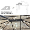 thumbnail image 4 of Aoodor 6Pcs 24'' (W) x 48'' (L) x 0.2'' Polycarbonate Greenhouse Panels, Waterproof UV Protected Reinforced Sheets, Outdoor Garden and Greenhouse Covering, Twin - Brown, 4 of 6