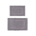 thumbnail image 2 of Jean Pierre New York Sophie Border 100% Cotton Non-Slip Bath Mat Set - Charcoal Grey - 17x24/20x32, 2 of 8