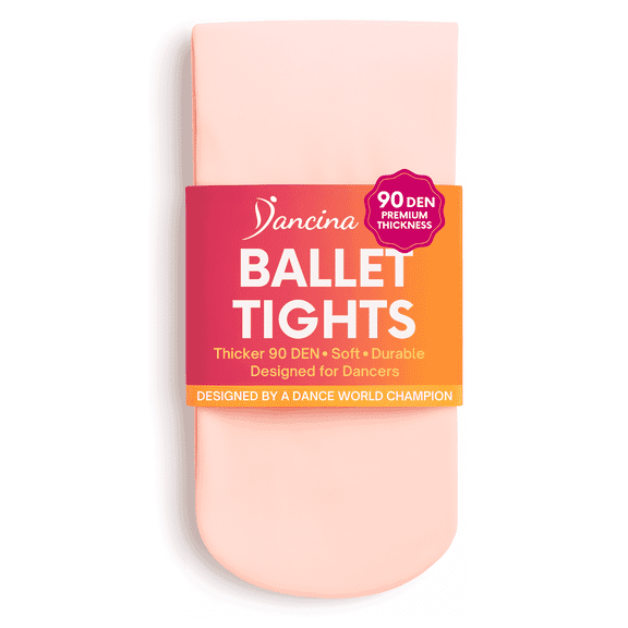 Dancina Ballet Dance Tights Footed - Ultra-soft Pro Excellent Hold&Stretch (Toddler / Girls / Women)
