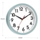 thumbnail image 2 of Reloj de pared AKCISOT de 20 cm, silencioso, funciona con pilas, azul y gris, 2 of 9