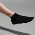 thumbnail image 6 of OUNONA  2 Pairs Toe Socks Foot Alignment Women Five Finger Miss Man Black, 6 of 8