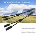 thumbnail image 5 of 4x para Conector de Panel Solar Conector de 3 Vías Tipo y Conexión Paralela de Panel Solar Conector Impermeable Conector 2 A 1, 5 of 5