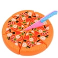 thumbnail image 1 of HLONK Childrens Kids Pizza Slices Toppings Pretend Dinner Kitchen Play Food Toy Gift, 1 of 5
