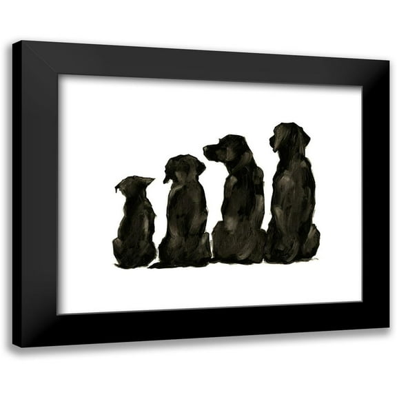 Harper, Ethan 14x12 Black Modern Framed Museum Art Print Titled - Line Up I