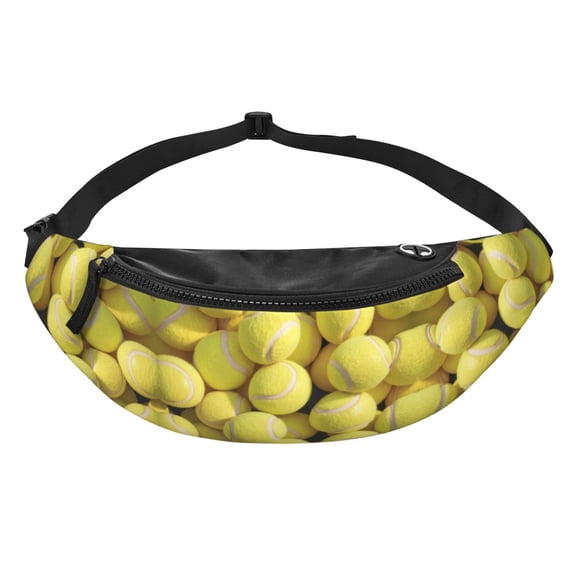Men Women Tennis Balls Fanny Pack Crossbody Waist Belt Bag Easy Carry Any Phone Wallet