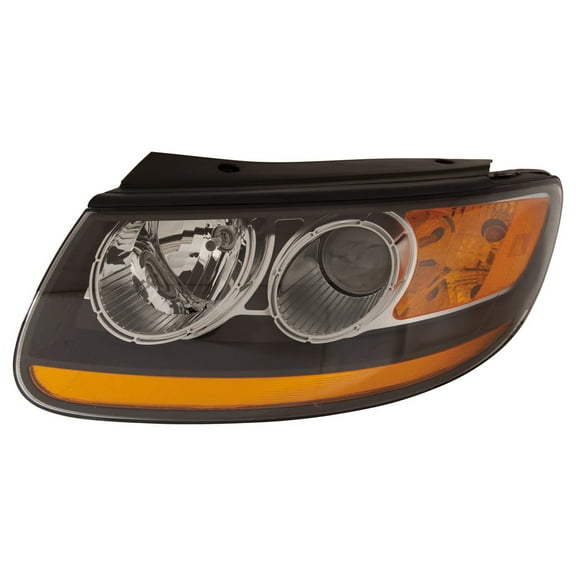 KAI New CAPA Certified Standard Replacement Driver Side Headlight Assembly, Fits 2007-2007 Hyundai Santa Fe