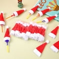 thumbnail image 2 of 20 Pcs Porte-Couverts de Noël, Porte-Couverts Chapeaux de Père Noël, 2 of 5